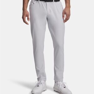 Under Armour Slim Taper Silver Gray Golf Pants